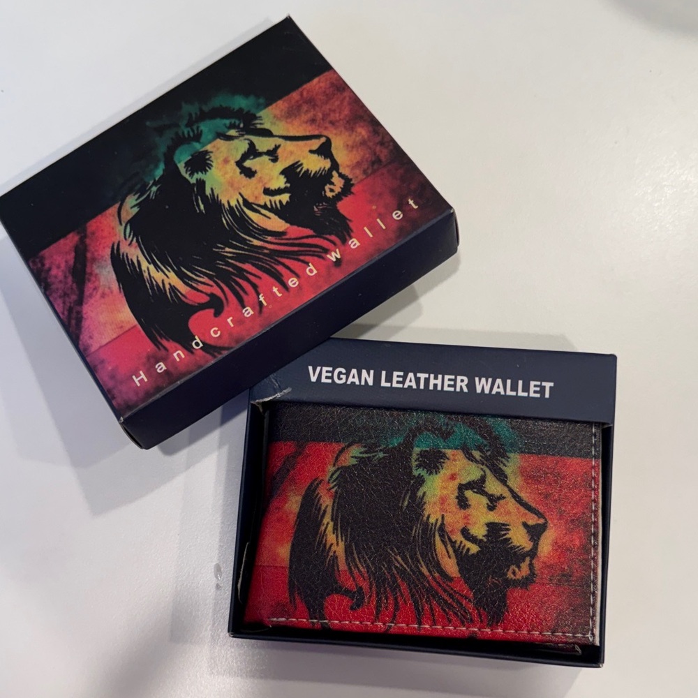 Multicolor Lion Design Men’s Wallet